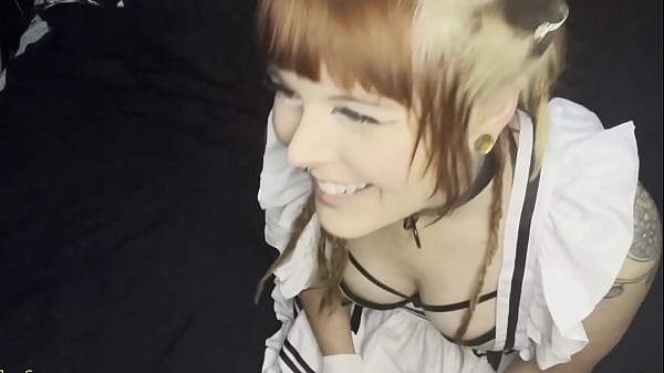 Cute Cat Maid Gets Big Dick in Her Throat